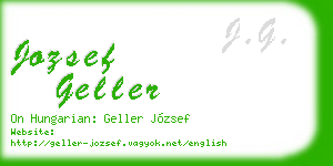 jozsef geller business card